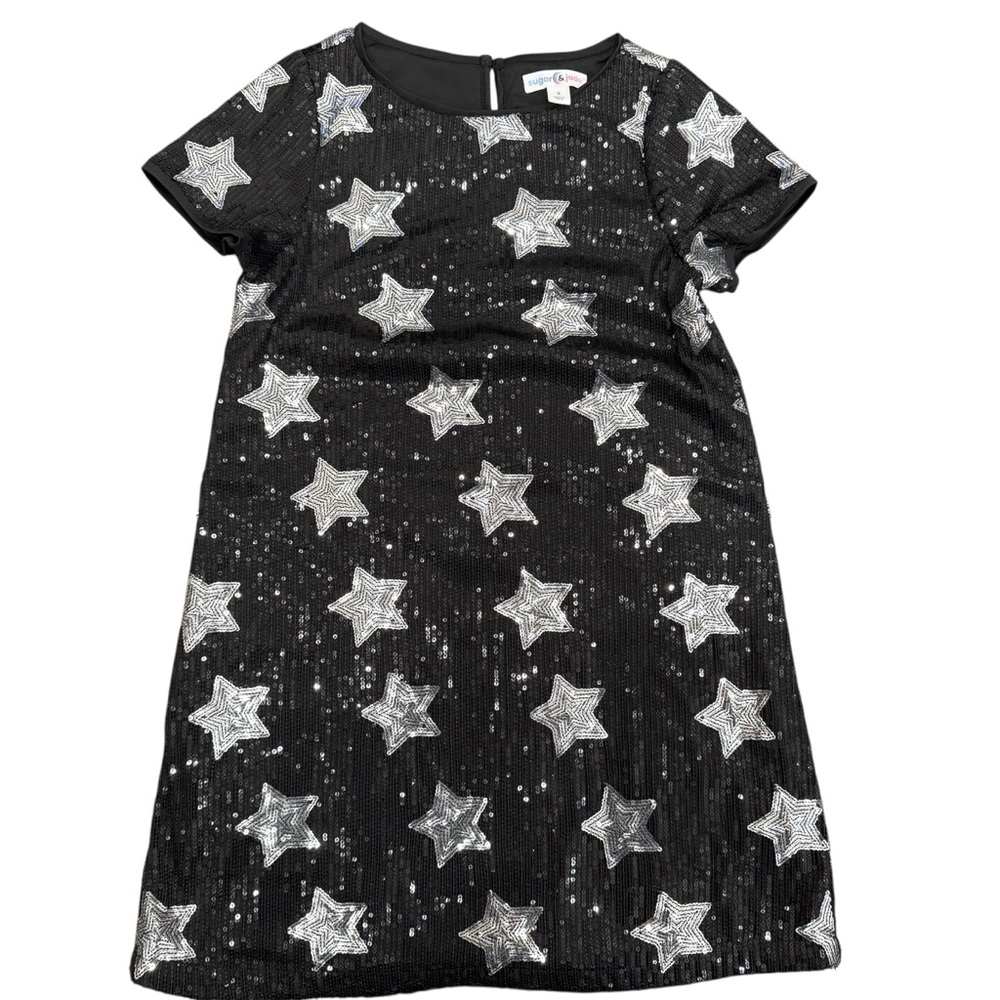 Girls size small star sequin dress